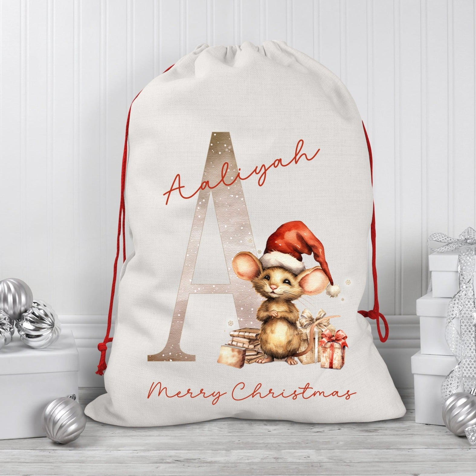 Initial best sale santa sack