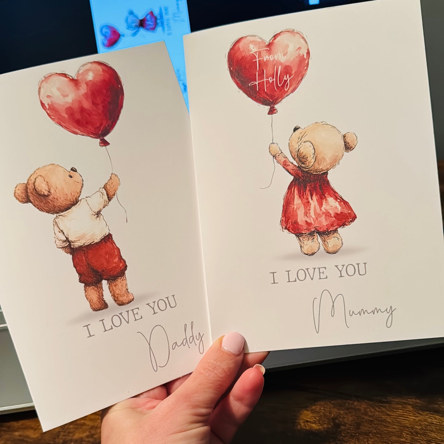 Personalised I Love My Valentine Day Greeting Card