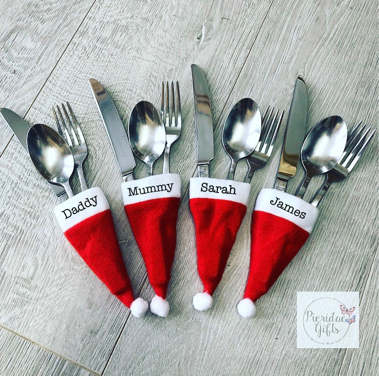 Personalised Christmas Cutlery Hat