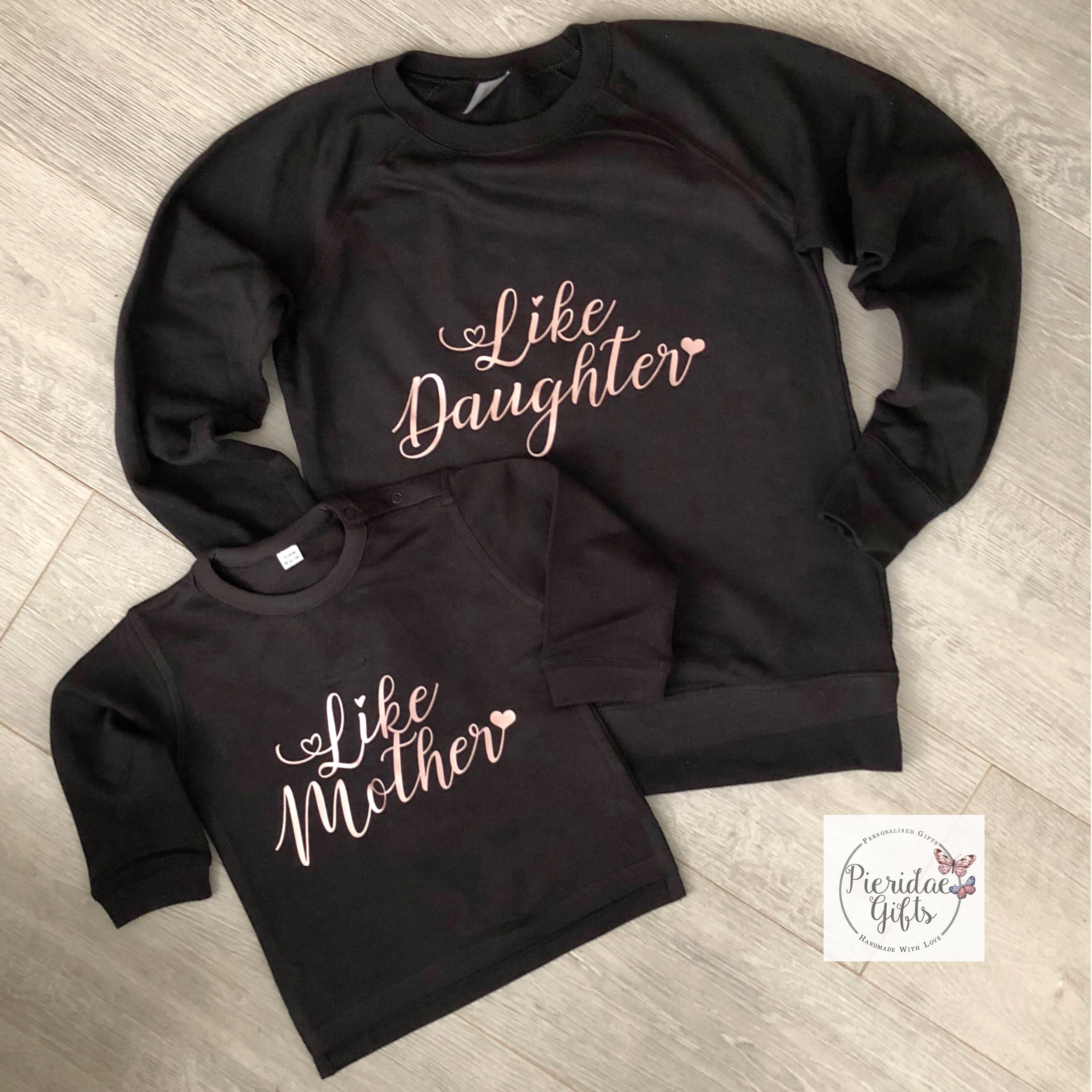 Matching mother outlet and daughter jumpers